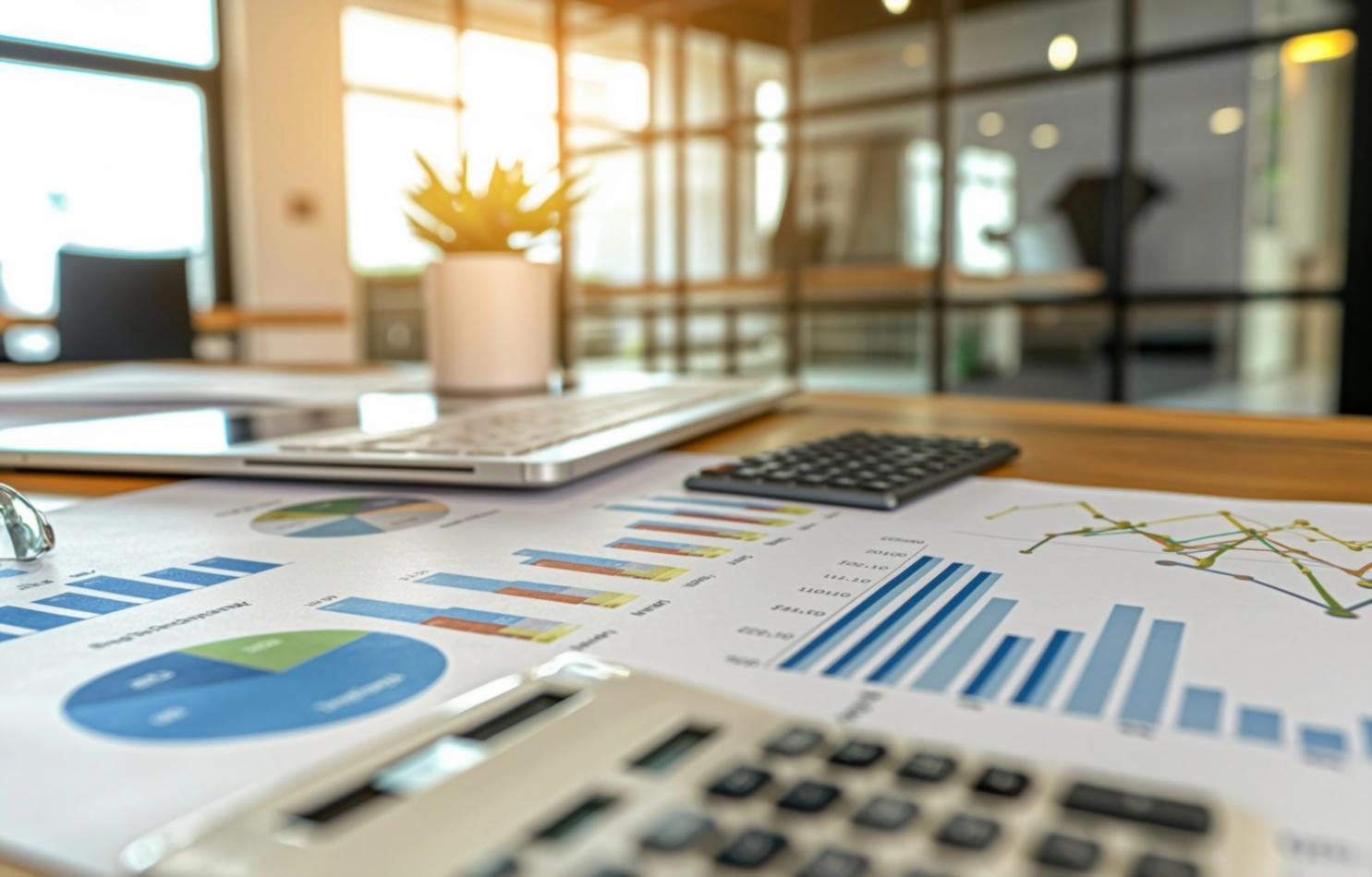 Команда аналитиков за работой с экономическими данными